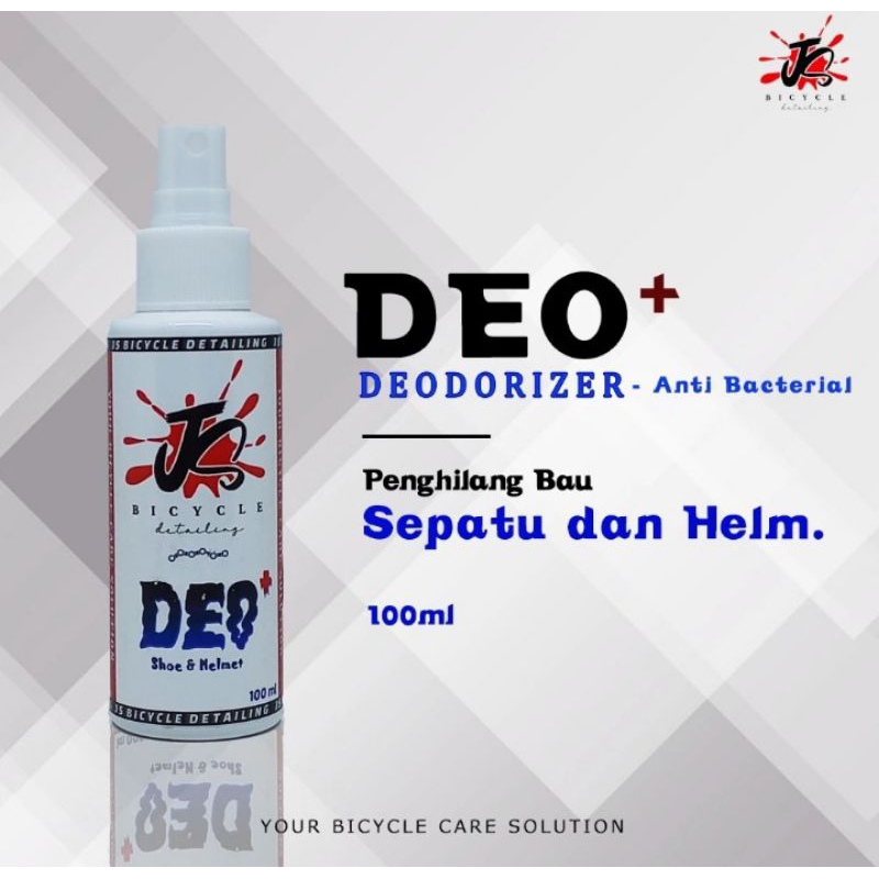 Parfum helm sepatu penyegar penghilang bau apek spray shoes helm Bekasi timur DEO JS bicycle detaili