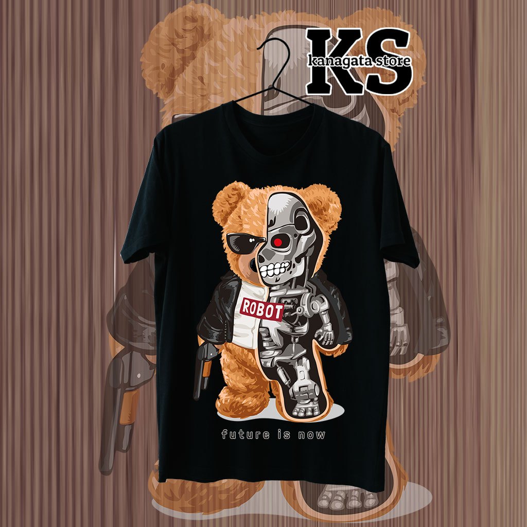 KANAGATA KAOS BEAR OVERSIZE T-SHIRT UNISEX BEAR COLLECTION TERBARU