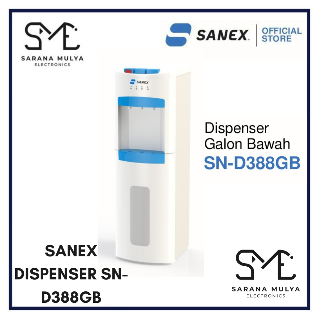 DISPENSER GALON BAWAH SANEX D-388 - DISPENSER 3 KERAN GALON BAWAH