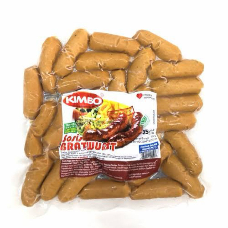 

Kimbo Sosis Bratwurst Cocktail 450 Gram (isi 25 Pcs)