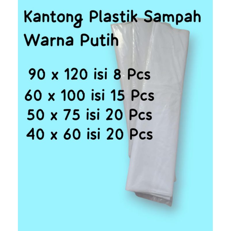 Kantong Plastik Sampah Putih