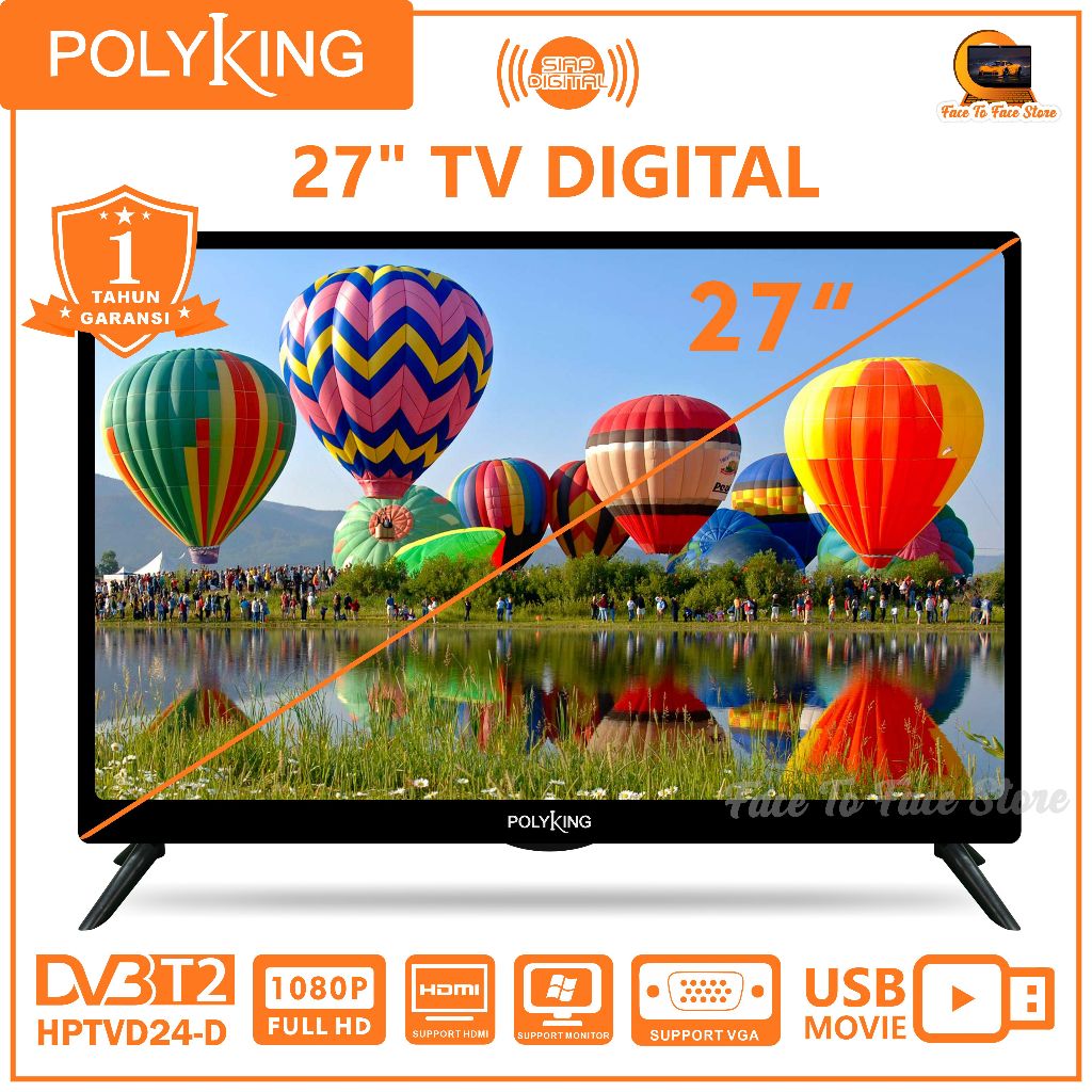 Polyking TV Digital 27 inch-D - Full HD (1080p)