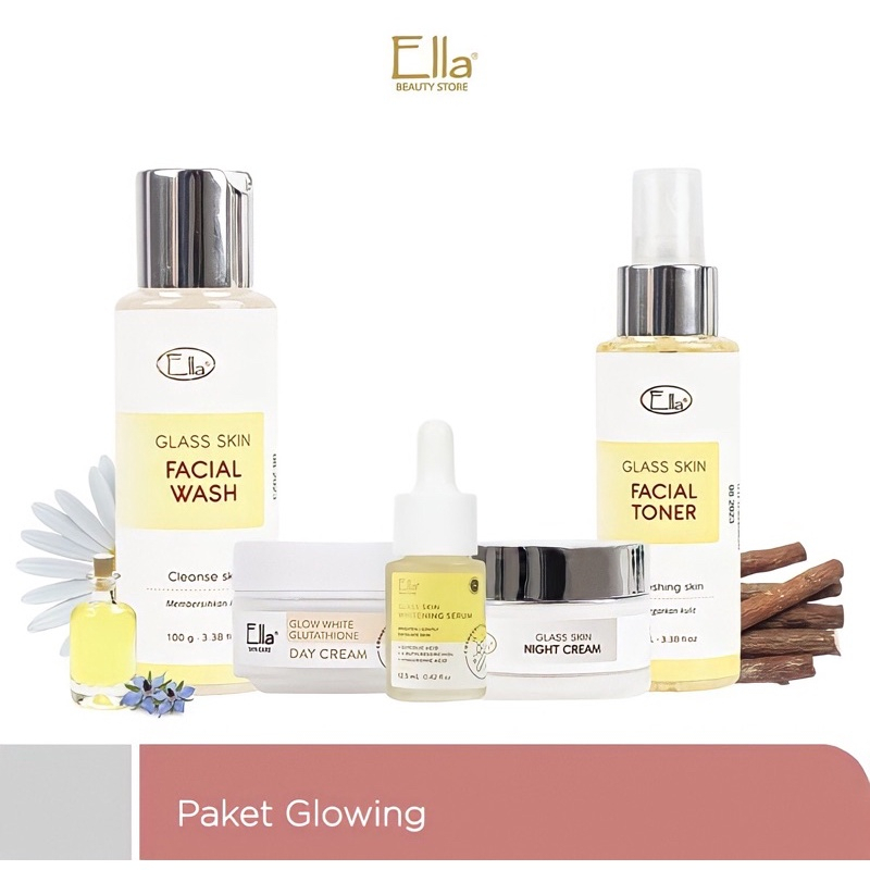 Paket Wajah glowing Ella skincare
