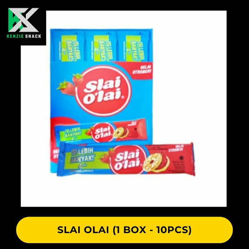 

Slai O'lai Biskuit Rasa Selai Buah 32gr isi 10pcs
