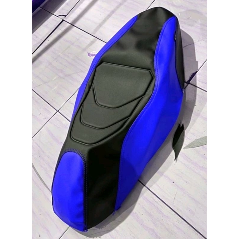 kulit jok Aerox custom model eropa / cover jok aerox kulit zeus