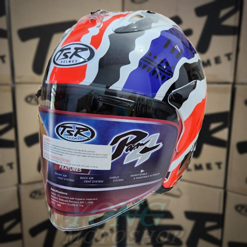 Helm TSR Ram 4 Mick Doohan Original Half Face TSR Helmet Ram4