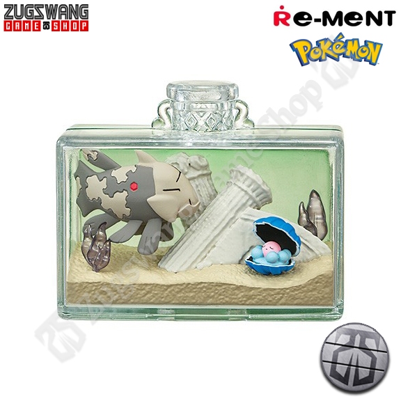 POKEMON AQUA BOTTLE COLLECTION 2 RELICANTH CLAMPERL RE-MENT rement new baru original