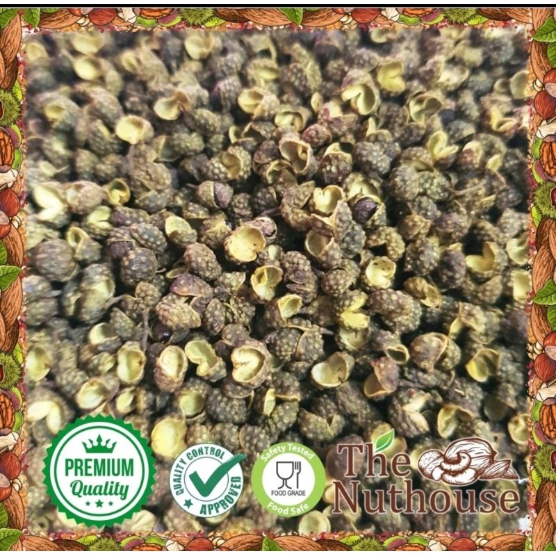 

1kg Sichuan HIJAU / Lada / Mala / Hua Jiao / Green Szechuan Peppercorn [Premium]