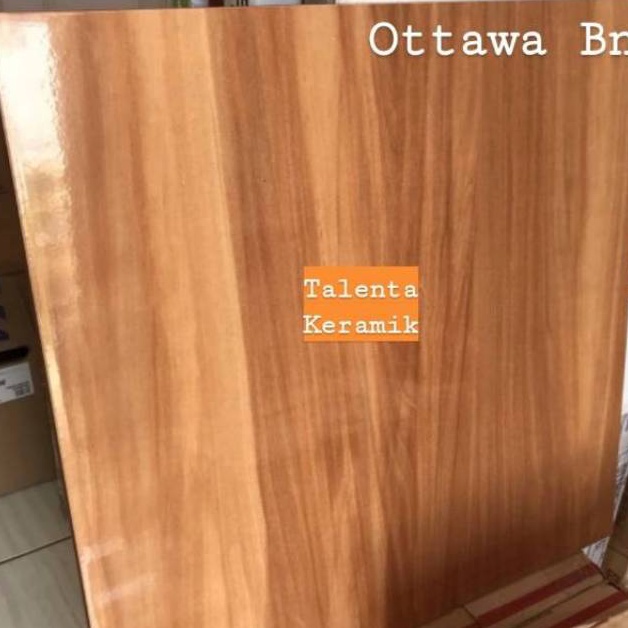 Pasti Murah.. Keramik 50x50 Glossy Motif Kayu Belmond Brown dan Ottawa Brown Kw1 FCI
