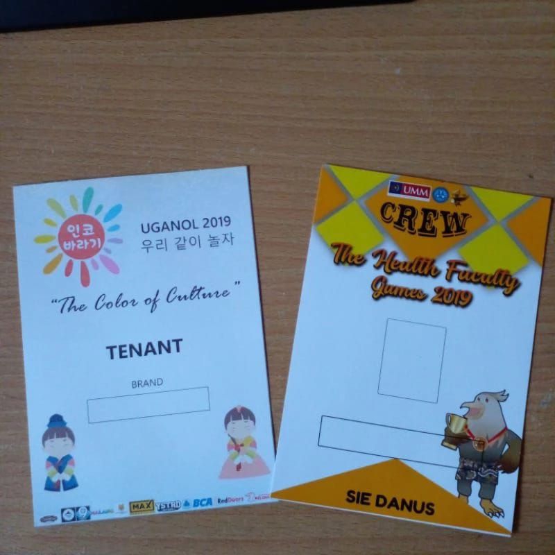 

Cetak ID Cardd Panitia /Peserta A1, A2, B1, B2, B3,B4