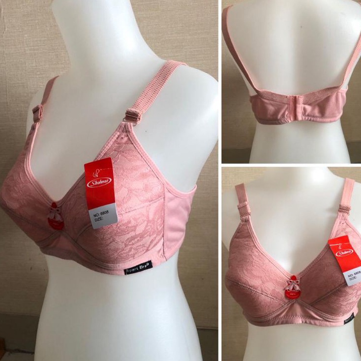 Limited Collection  SHAHNAZ | Bra Jumbo Kait 3 Brukat | Non Kawat, Busa Tipis | ⟳