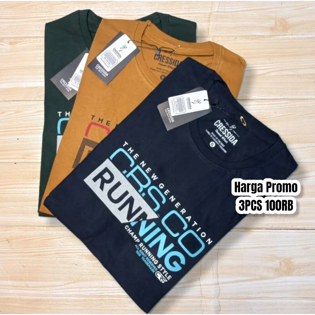 3PCS 100K /KAOS CRESSIDA BRANDED ORIGINAL MODEL M , L , XL |KAOS CRESSIDA BRANDED| KAOS DISTRO PRIA/