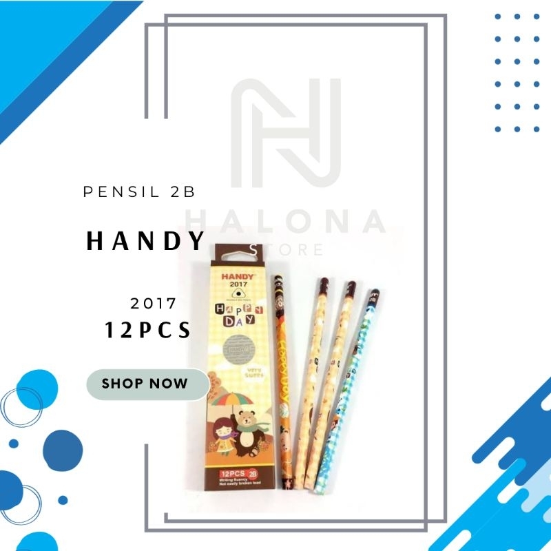 

[1 Pack] Pensil 2B Handy isi 12pcs