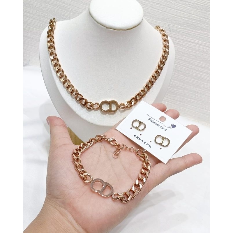 gelang kalung anting titanium sisi naga