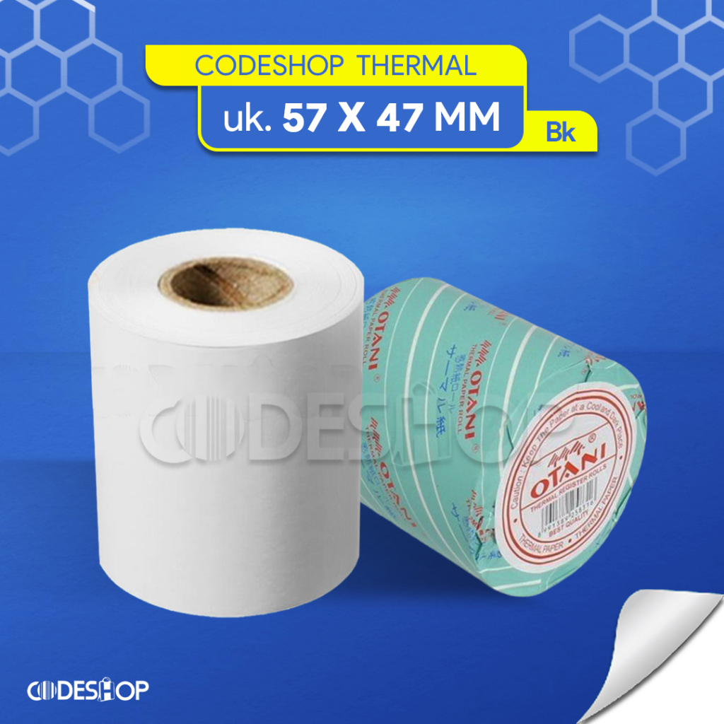 

Kertas Struk Thermal Otani 57x47mm / 57x47 / 57 x 47 mm / 5,7x4,7 cm