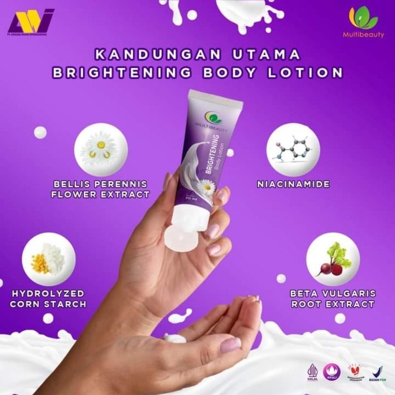 BODY LOTION MULTIBEAUTY - PEMUTIH ALAMI BPOM