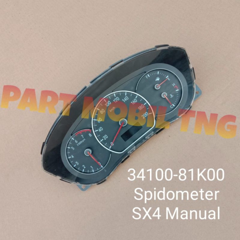 Spidometer Speedometer Kilometer Suzuki SX4 MT 34100-81K00 / 34100-81K70 VARIAN ORIGINAL