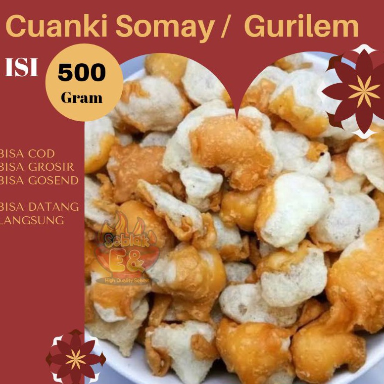 

Best Pr0duct BISA COD - Cuanki siomay atau gurilem atau batagor 500 gr- cuankie - toping baso aci - seblak - bakso [16]