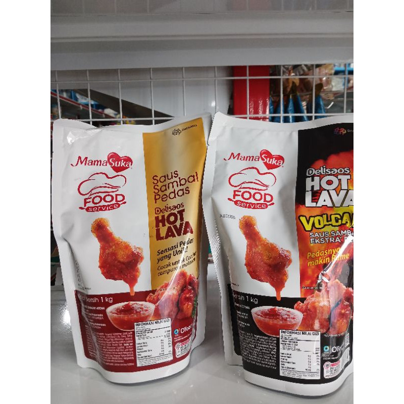 

Hot lava saus sambal & Hot lava volcano 1 kg