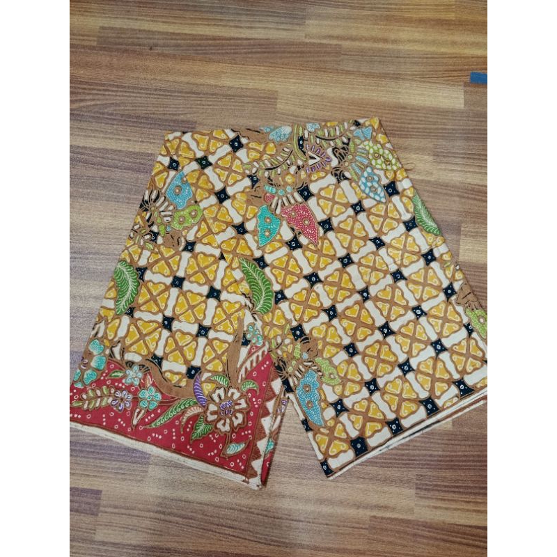 Kain batik full tulis canting asli motif kotak bunga warna colet jogjaan soloan pekalongan bagus unt