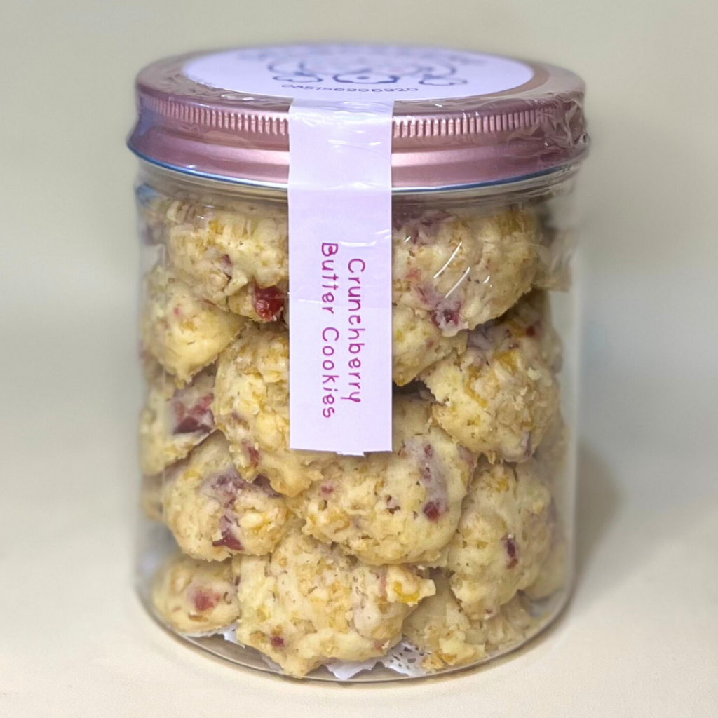 

KUE KERING LEBARAN CRUNCHBERRY - CRANBERRY CORNFLAKES BUTTER COOKIES / KUE KERING CRANBERRY CORNFLAKES