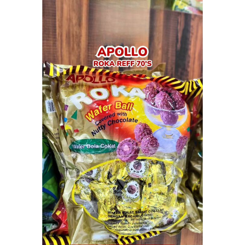 

APOLLO ROKA REFF 70'S | APOLLO WAFER BALL COKLAT IMPORT MALAYSIA HALAL MURAH