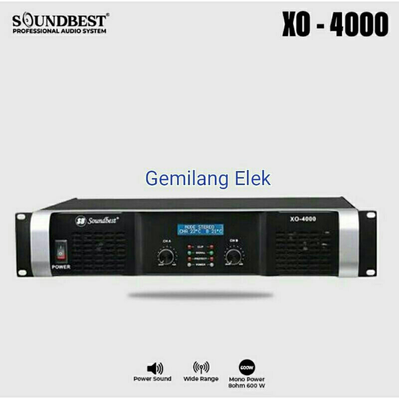 POWER AMPLIFIER SOUNDBEST XO4000 ORIGINAL XO 4000