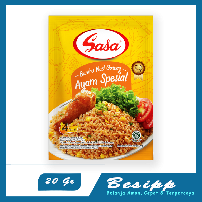

Bumbu Sasa Praktis Nasi Goreng Ayam Spesial 20 g
