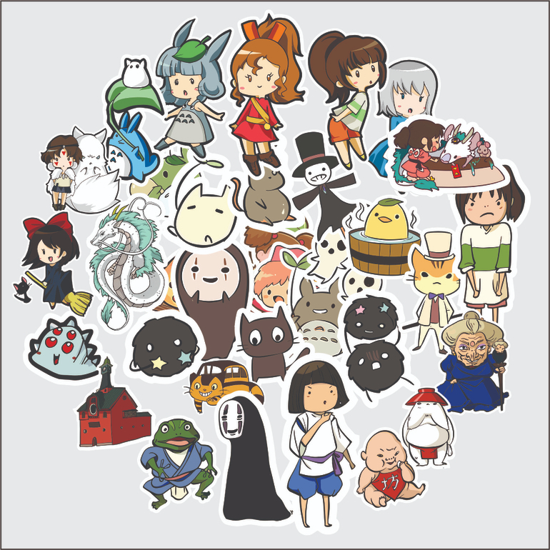 

Sticker Tempel "Sticker Pack Ghibli 40pcs