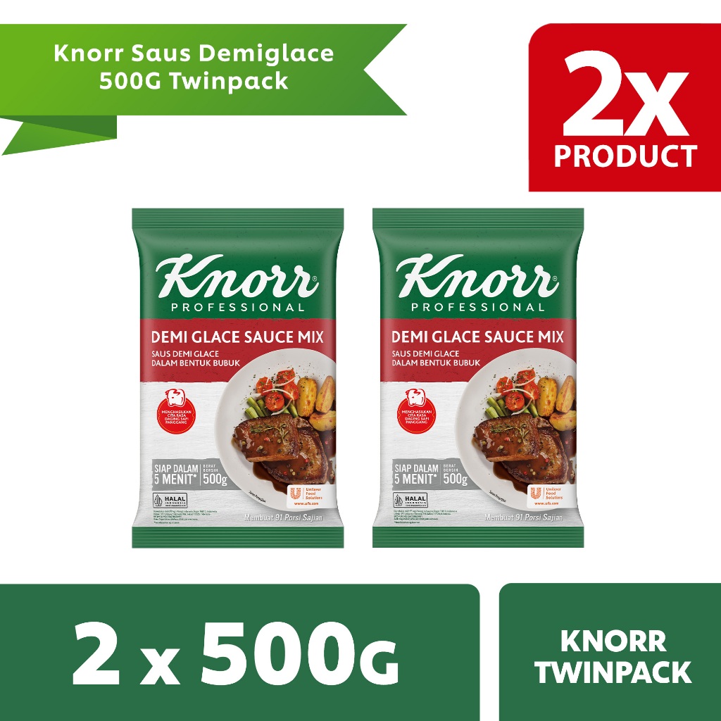 

Knorr Saus Demiglace 500G Twinpack