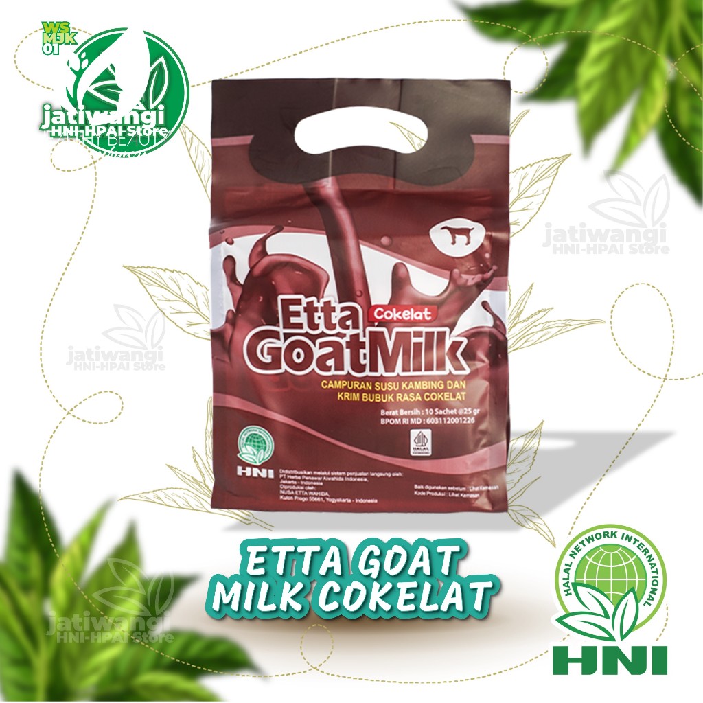 

Susu Kambing ETTA GOAT MILK COKELAT HNI HPAI | Dapat Mengobati Asma | 100% Susu Kambing Asli