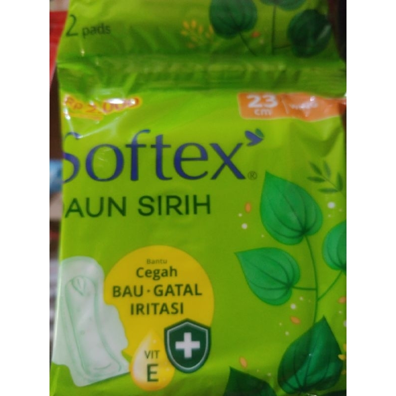 SOFTEX DAUN SIRIH WING 2 PADS(10 SACHET)