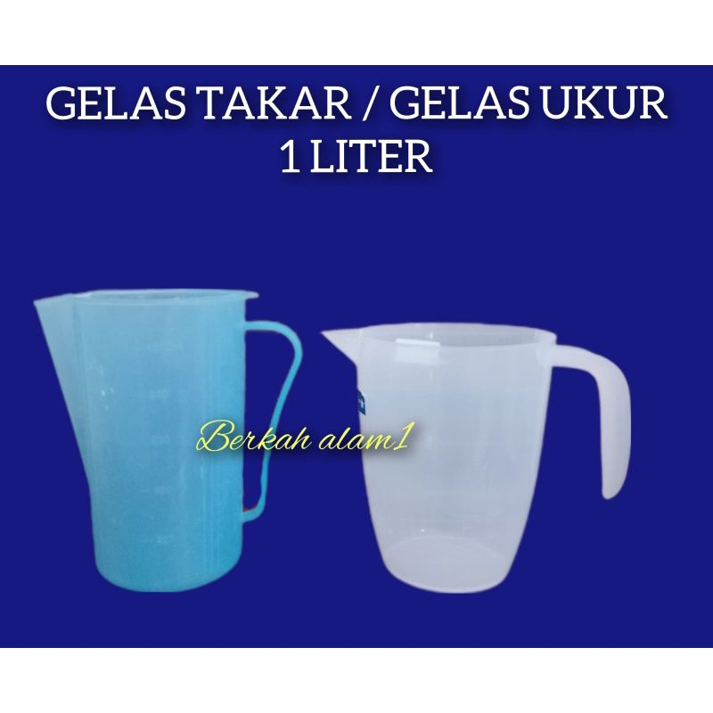 Gelas takar / Gelas ukur plastik 1 liter