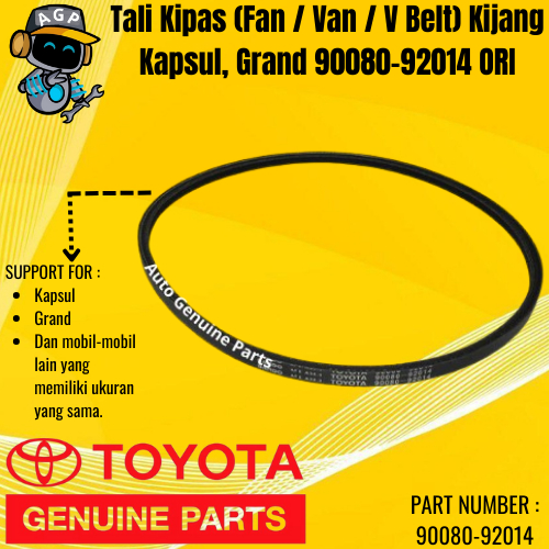 Tali Kipas (Fan / Van / V Belt) Kijang Kapsul, Grand 90080-92014 original