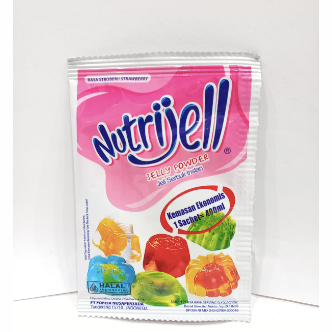 

Nutrijel Jelly Instan stroberi/Strawberry kotak isi 12 sachet 10 gr