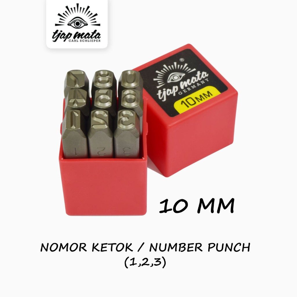 

TJAP MATA / CAP MATA Nomor / Angka Ketok / Number Punch 10 MM