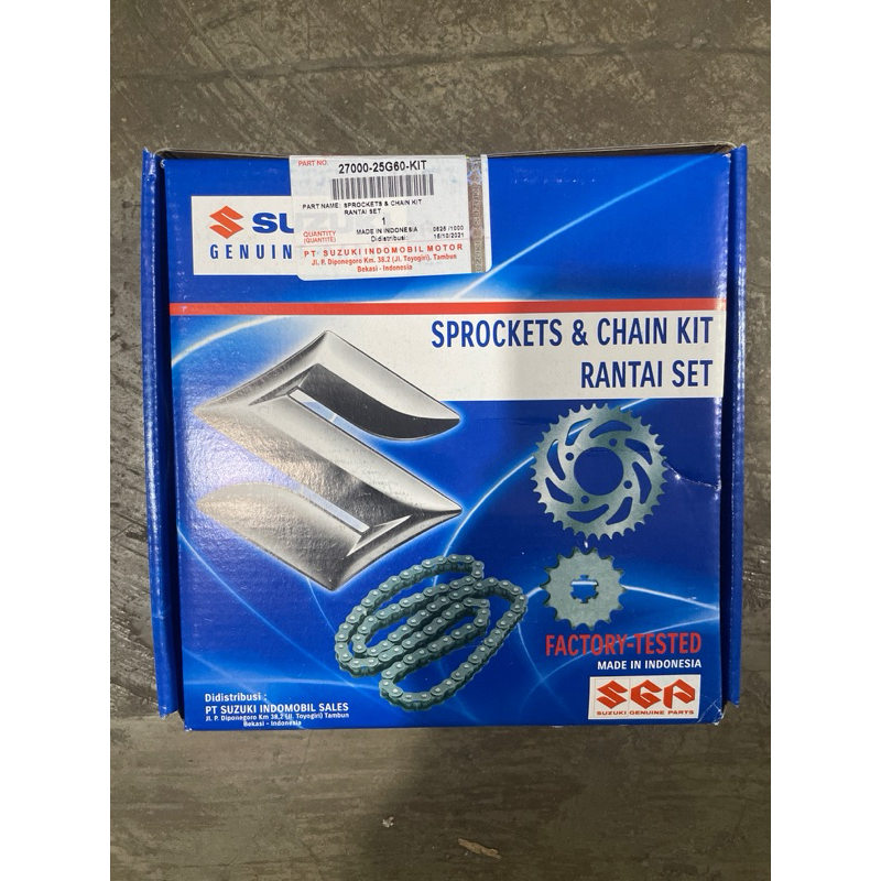 Gir Set Rantai Roda Kit Suzuki Satria FU 27000 25G60 NKIT SGP