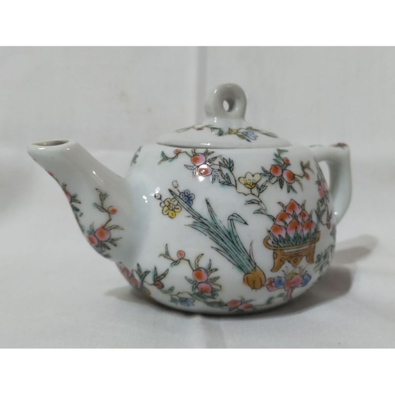 teko teh keramik family rose cina antik