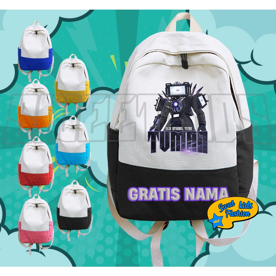 Tas Anak Titan Tv Man New Upgrade Tas Sekolah Anak Titan Tv Man