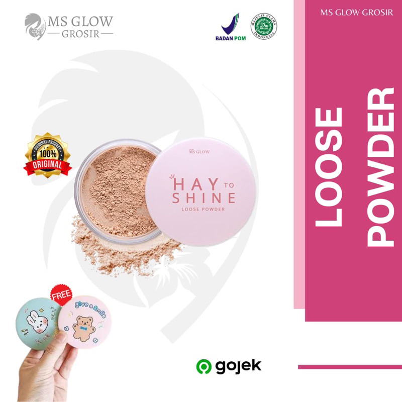Ms Glow Loose Powder / Bedak MS Glow Ori