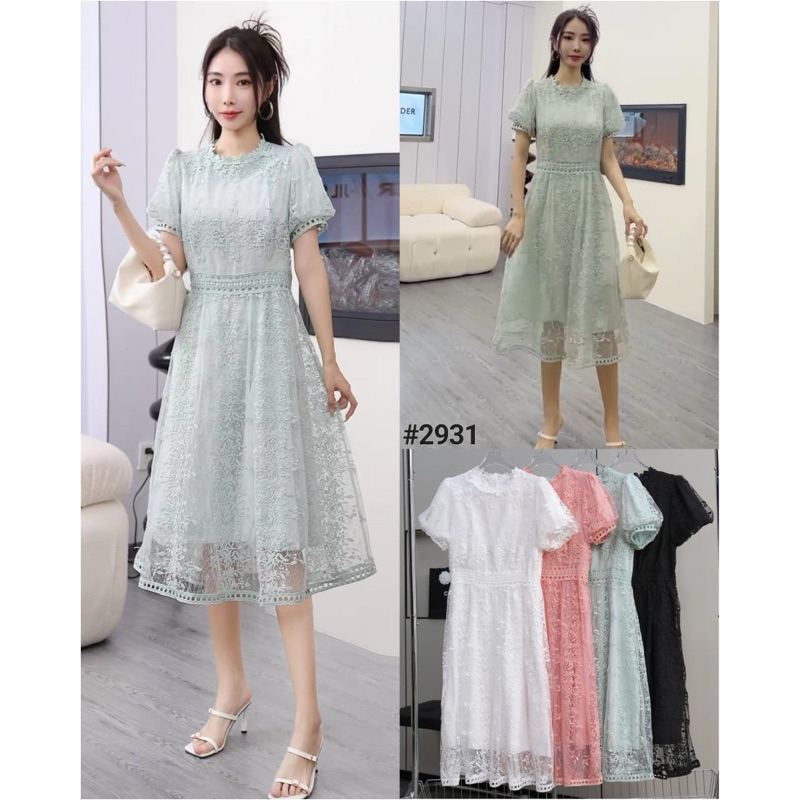 Dress Renda Kecil Bordir