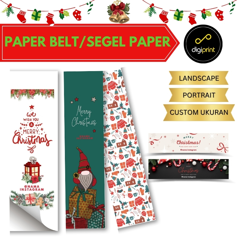 

PaperBelt Christmat Packaging Sleeve Paper Sleeve Box PaperBelt Kertas - Digiprint Jakarta Filleo Land