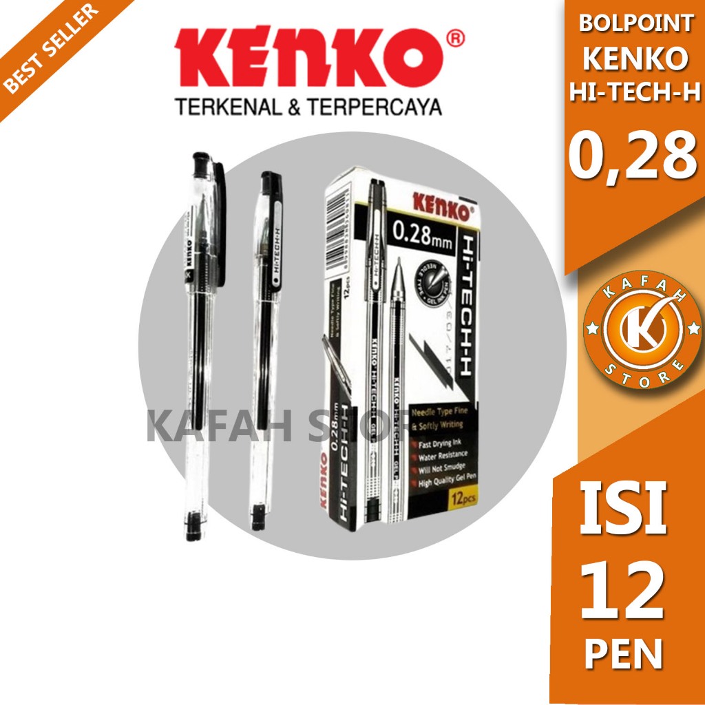 

PULPEN KENKO HI-TECH-H 0,28 mm HITAM/BIRU KAFAH STORE