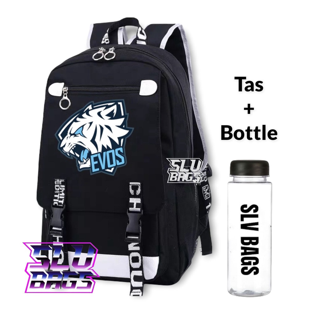 ✨Mall✨ SLV BAGS - Tas Ransel Anak Sekolah EVOS Kekinian Anak2 SD TK PAUD Laki2 GAMING E-SPORTS Karak