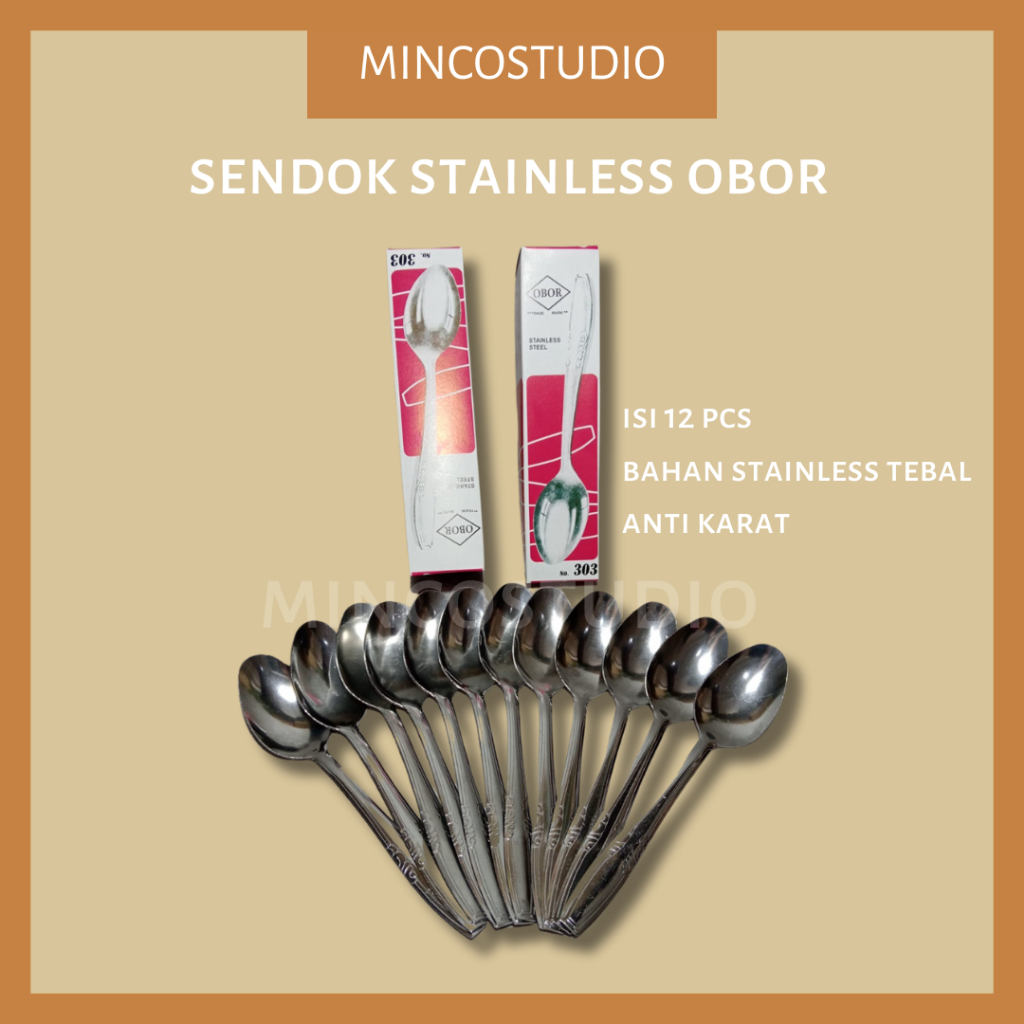 SENDOK OB / SENDOK OBOR / SENDOK STAINLESS 303 / SENDOK MAKAN STAINLESS 303 TEBAL / SENDOK MAKAN STA