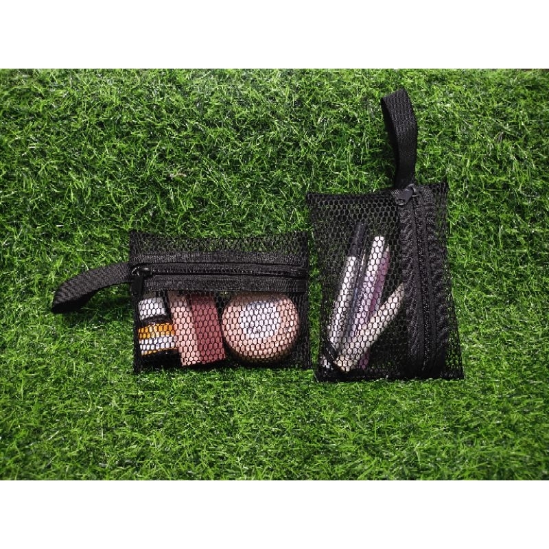 Tas Make Up - Tas Jaring Mini Multifungsi - Real Pict