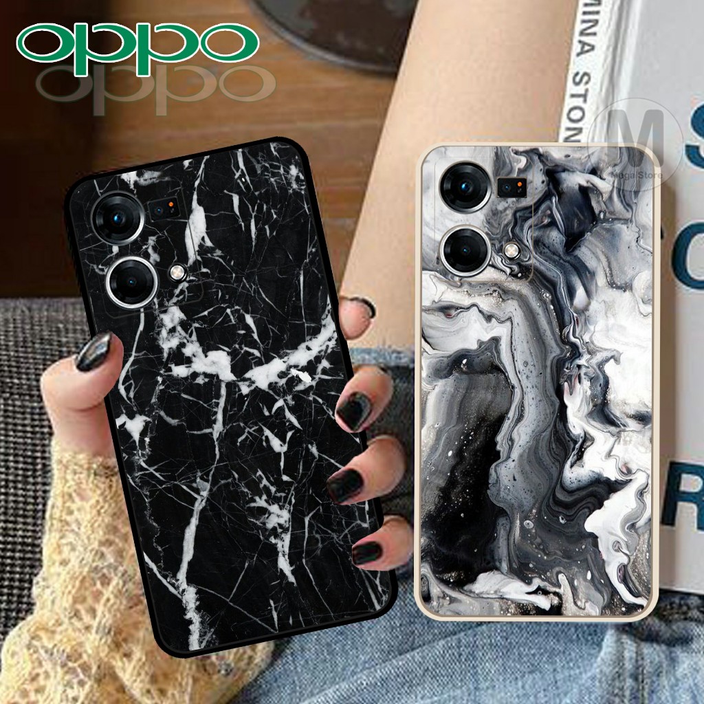 Case Oppo Reno 7 4g Mewah Terbaru Motif Marble Aesthetic Casing Hp [MS38]