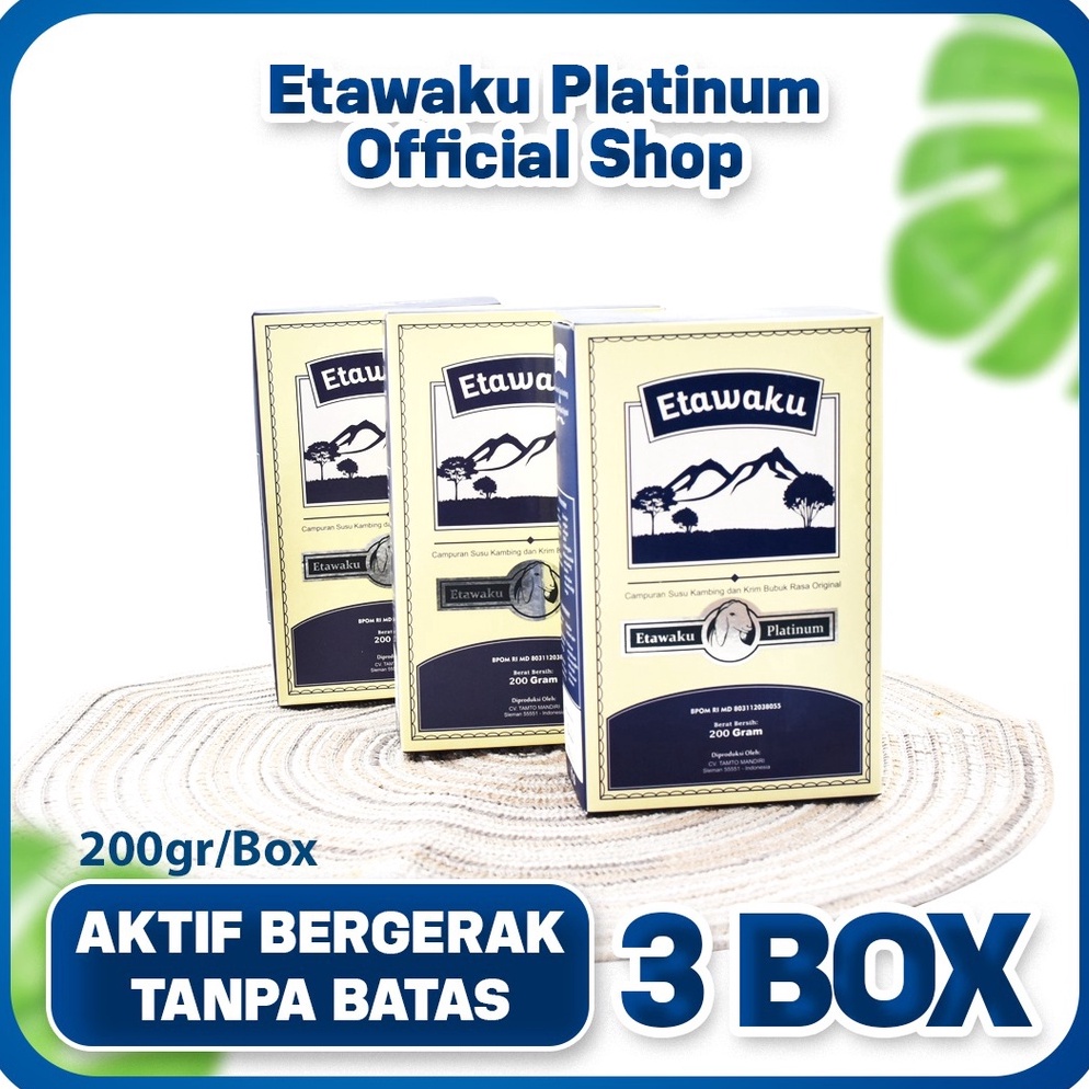 

L44ris Etawaku Susu Paket 3 Box - Susu Kambing Murni & Krimer Bubuk Kualitas Terjamin