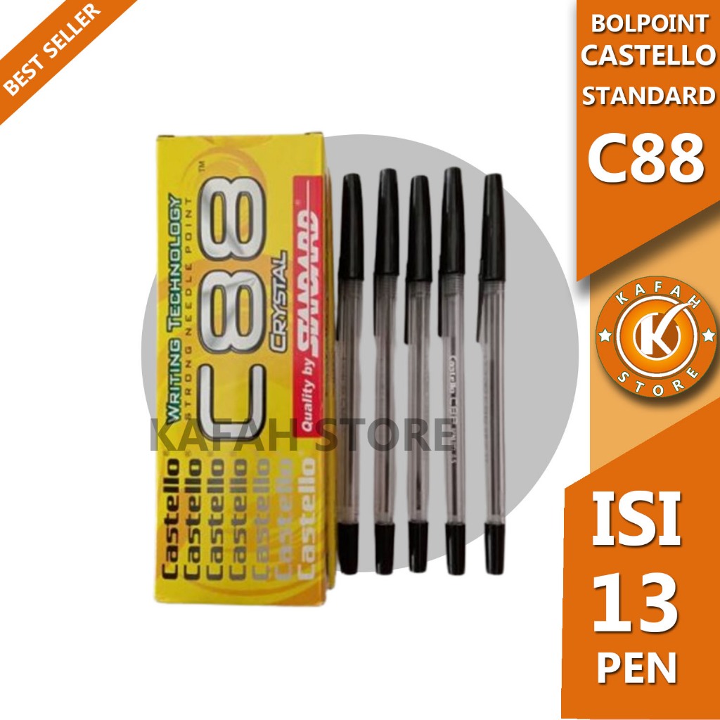 

PULPEN CASTELLO C88 CRYSTAL / DOP TINTA HITAM KAFAH STORE