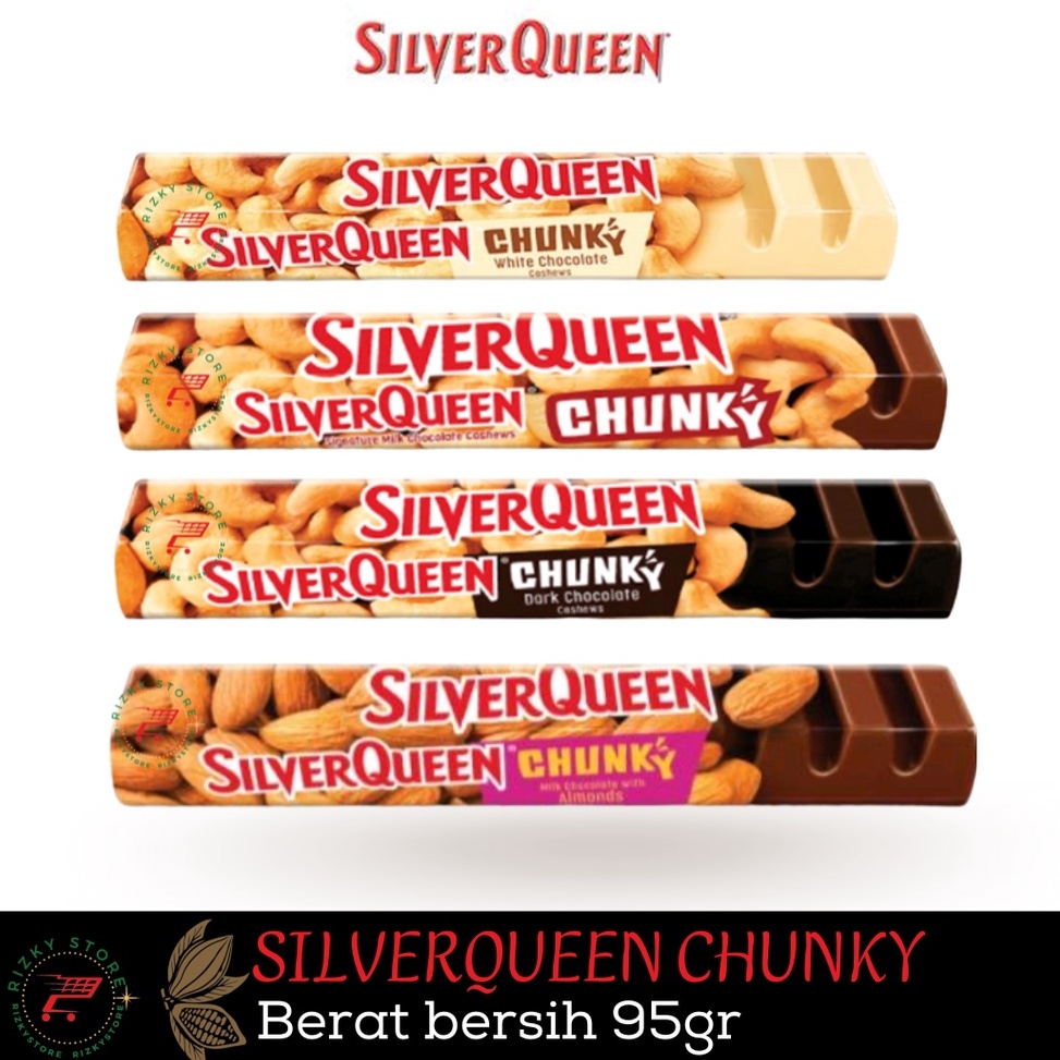 

[✸E31\] Chunky Bar SilverQueen cokelat 95 Gram Varian Mede / Almond [234]